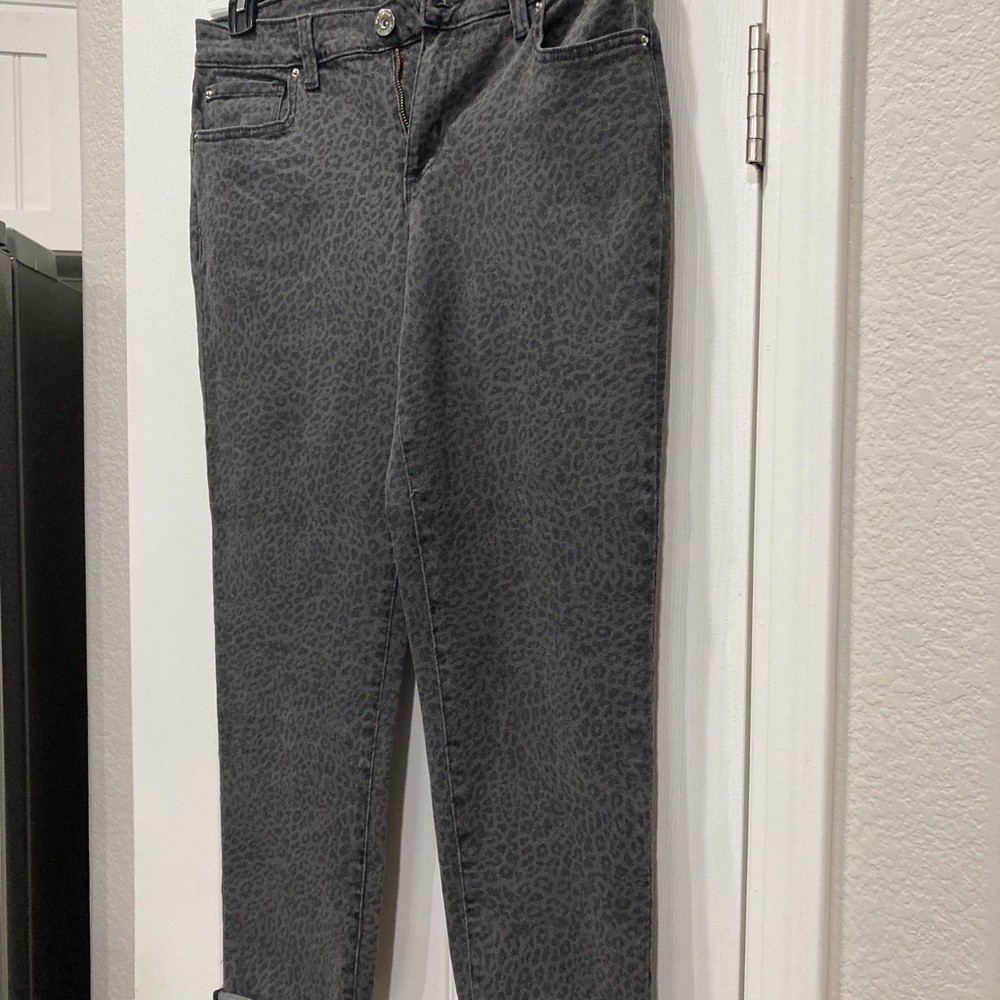 Gray Leopard Print Women's Jeans by INC